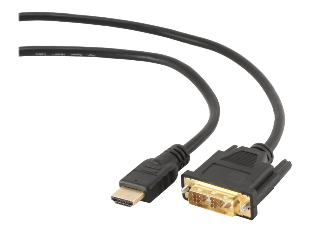 Gembird CC‑HDMI‑DVI‑10 – Cablu HDMI–DVI 3 m, conectori aurii [2]