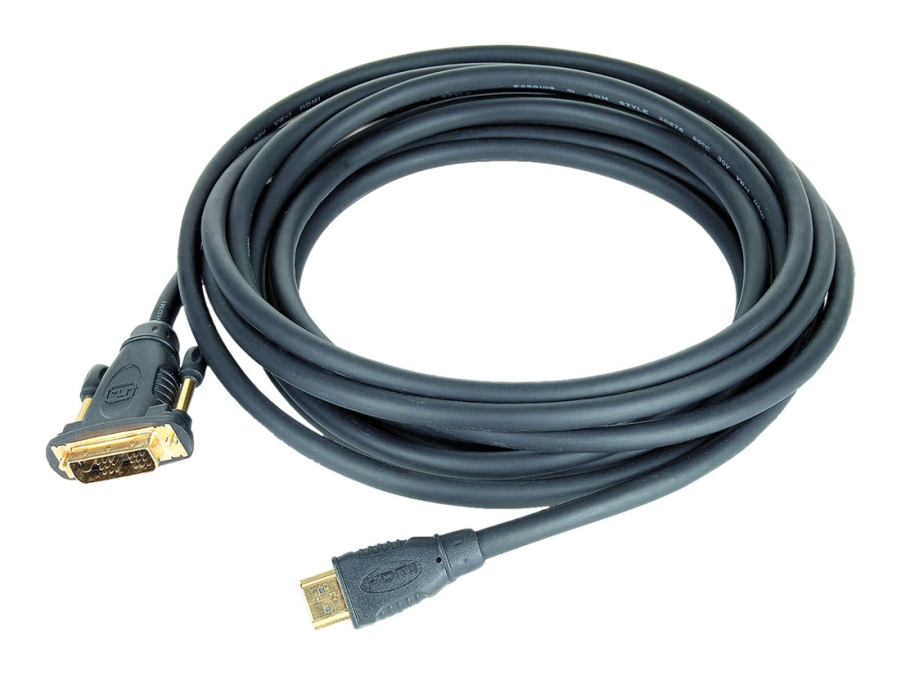 Gembird CC‑HDMI‑DVI‑10 – Cablu HDMI–DVI 3 m, conectori aurii [3]