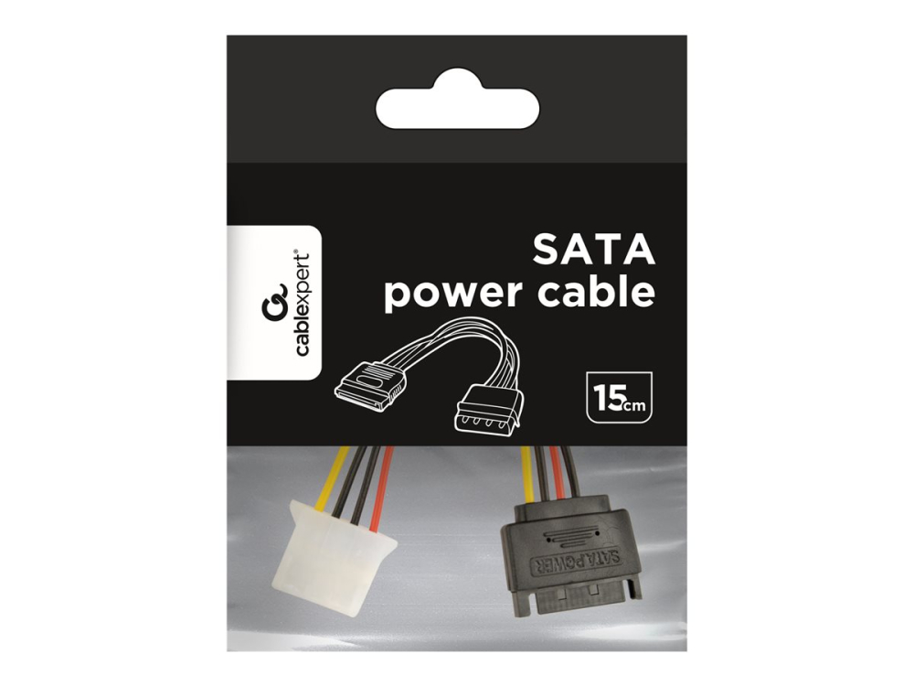 Gembird CC‑SATA‑PS – Cablu alimentare SATA la Molex 15 cm [2]