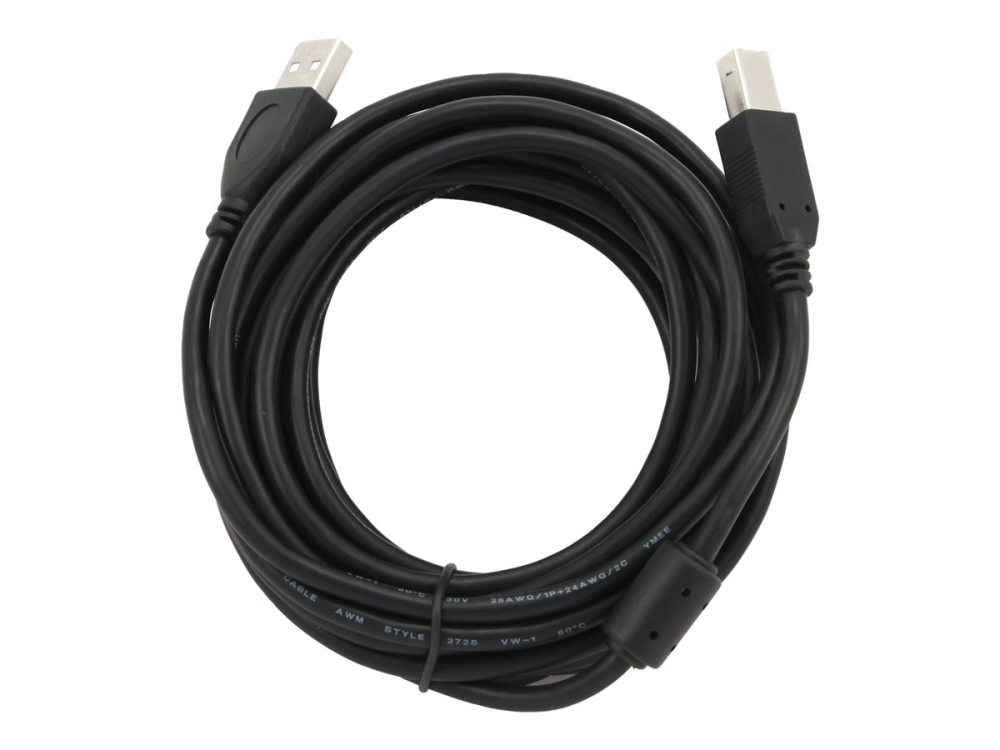 Gembird CCF‑USB2‑AMBM‑15 – Cablu USB 2.0 A‑B 4.5m, Ferrite, Gold‑Plated [3]