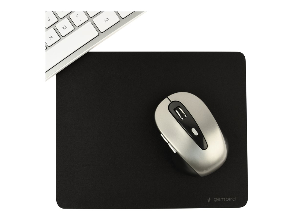 Gembird MP‑S‑BK – Mouse pad textil, anti‑slip, 22×18 cm, black [3]