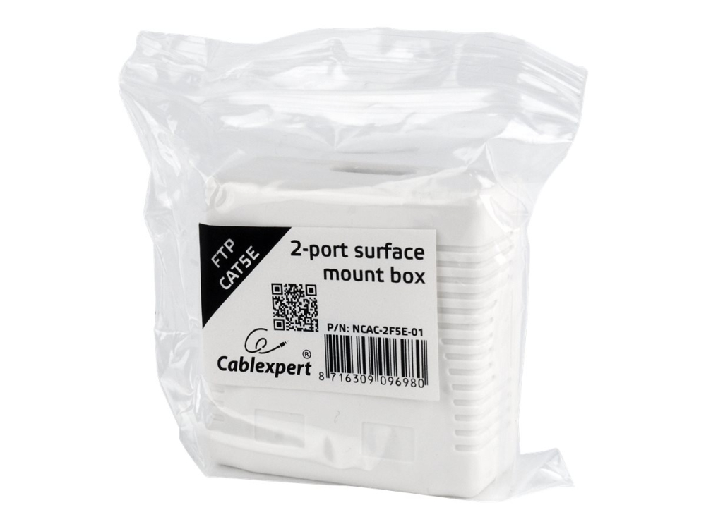 GEMBIRD NCAC‑2F5E‑01 – Cutie Rețea CAT5E FTP 2 Porturi RJ45 [3]