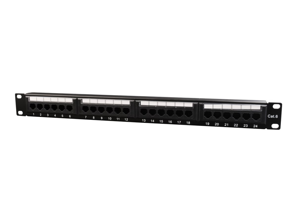 Gembird NPP‑C624CM‑001 – Patch Panel 24 Porturi Cat.6, 1U, 19” [3]