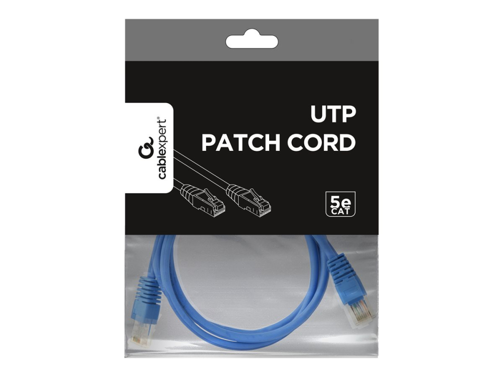 Gembird PP12‑1M/B – Patchcord RJ45 Cat.5e UTP 1m Albastru [2]