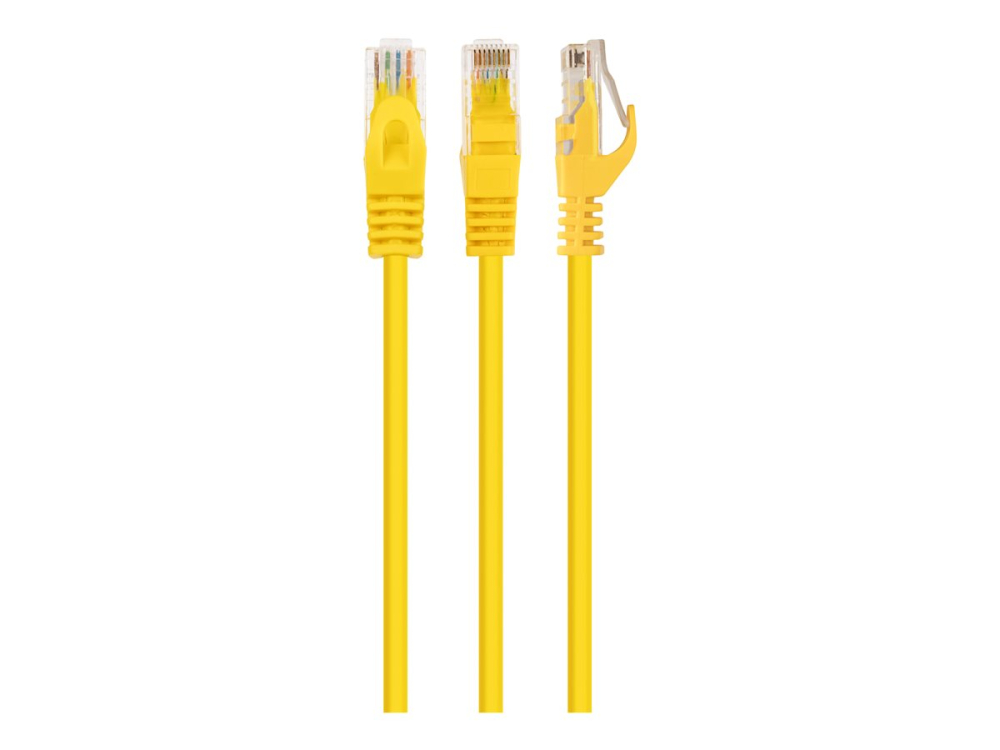 Gembird PP6U‑5M/Y – Patch Cord UTP Cat6 5m, AWG26, CCA, Yellow [2]