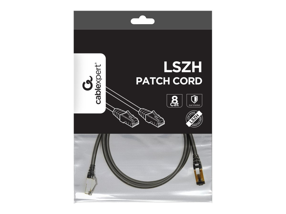 GEMBIRD PP8-LSZHCU-BK-15M S/FTP Cat. 8 LSZH patch cord black 15m [4]