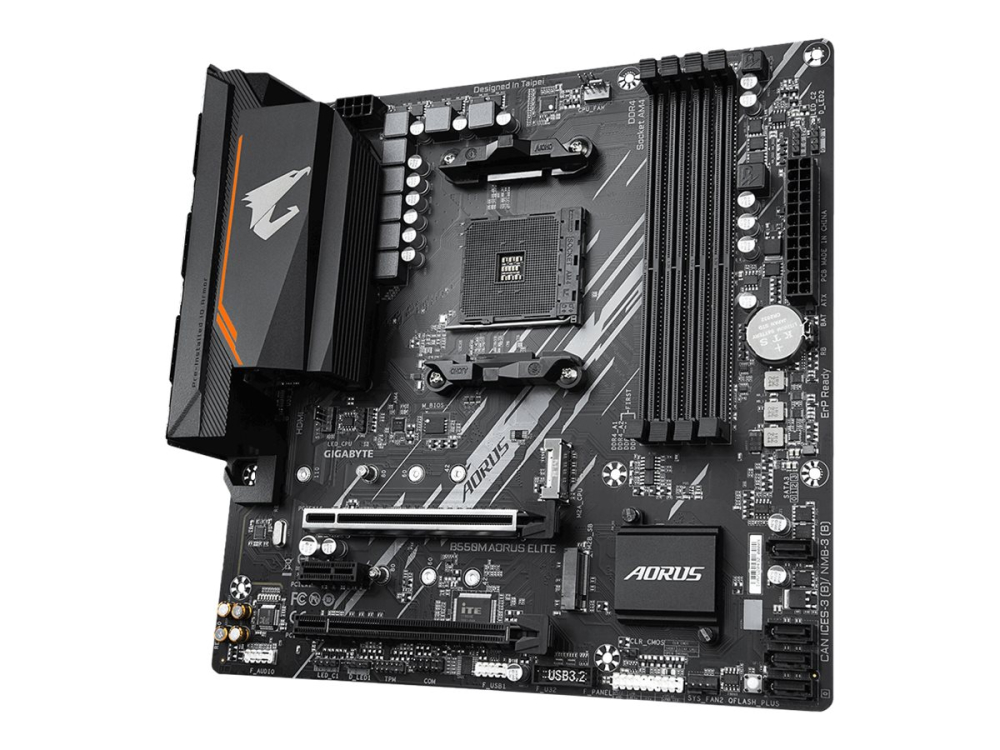 GIGABYTE B550M AORUS ELITE AM4 microATX Motherboard – Main Image [2]