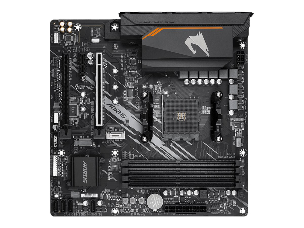 GIGABYTE B550M AORUS ELITE AM4 microATX Motherboard – Main Image [3]