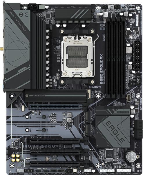 GIGABYTE B650 EAGLE AX AM5 ATX Motherboard Front View [3]