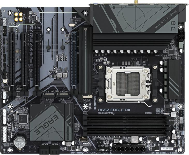 GIGABYTE B650 EAGLE AX AM5 ATX Motherboard Front View [2]