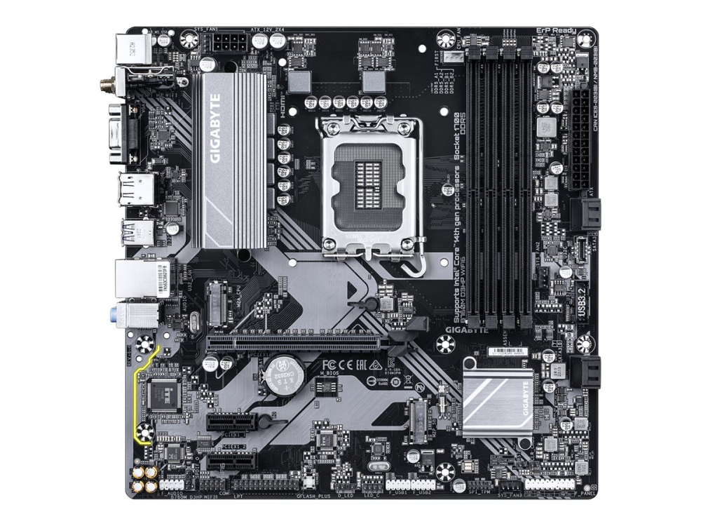 Gigabyte B760M D3HP WIFI6 – LGA1700, DDR5, Wi‑Fi 6, 2×M.2 PCIe 4.0 [2]