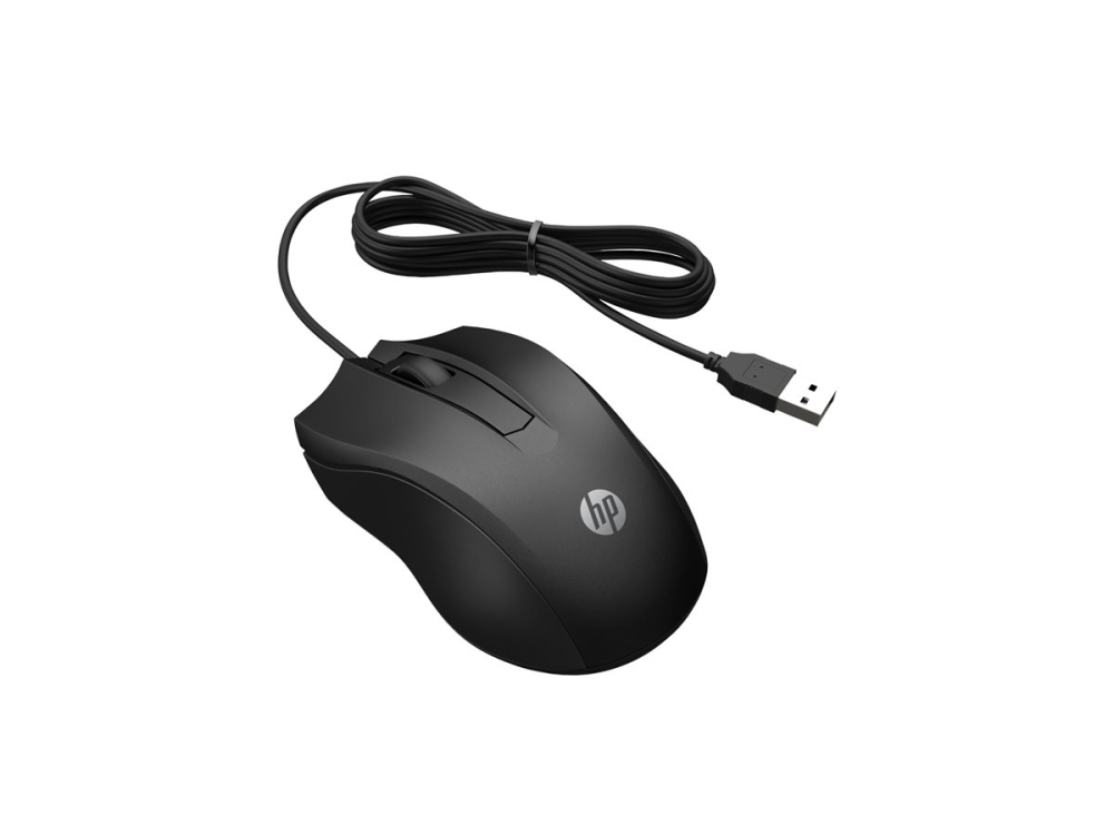 HP 105 BLK Wired Mouse – 1600 DPI, USB‑A, Optical, Ambidextru [2]