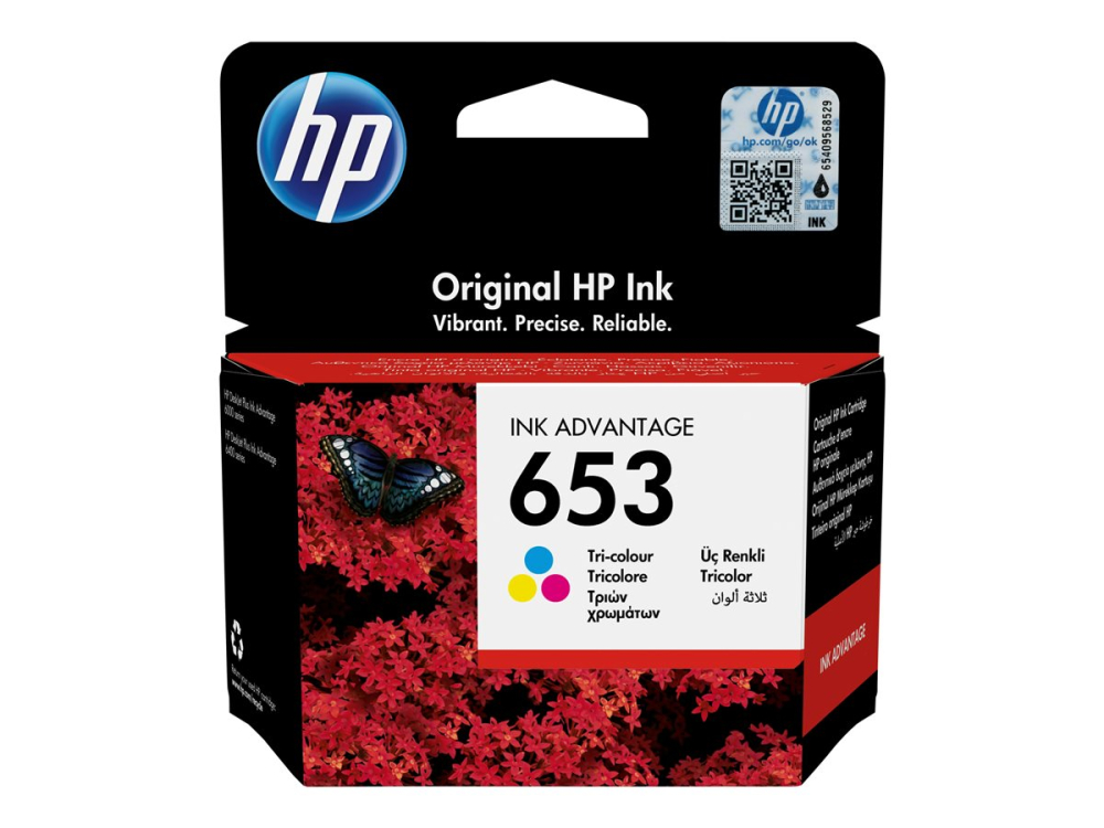 HP 653 Tri‑color – Cartuș Original, 5 ml, 200 pagini [1]