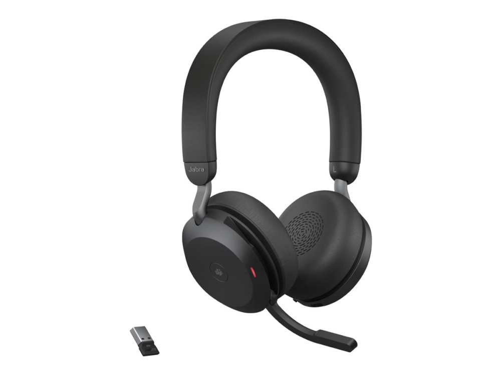 Jabra Evolve2 75 MS USB‑A – ANC, Bluetooth, cu stand de încărcare [3]