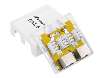 Lanberg OS5‑0002‑W – Doză Date FTP 2 Porturi RJ45 Cat.5E [3]