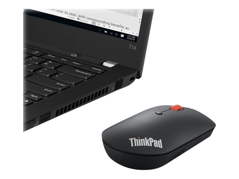 Lenovo ThinkPad Bluetooth Silent Mouse – Wireless, Silent, 2400 DPI [7]