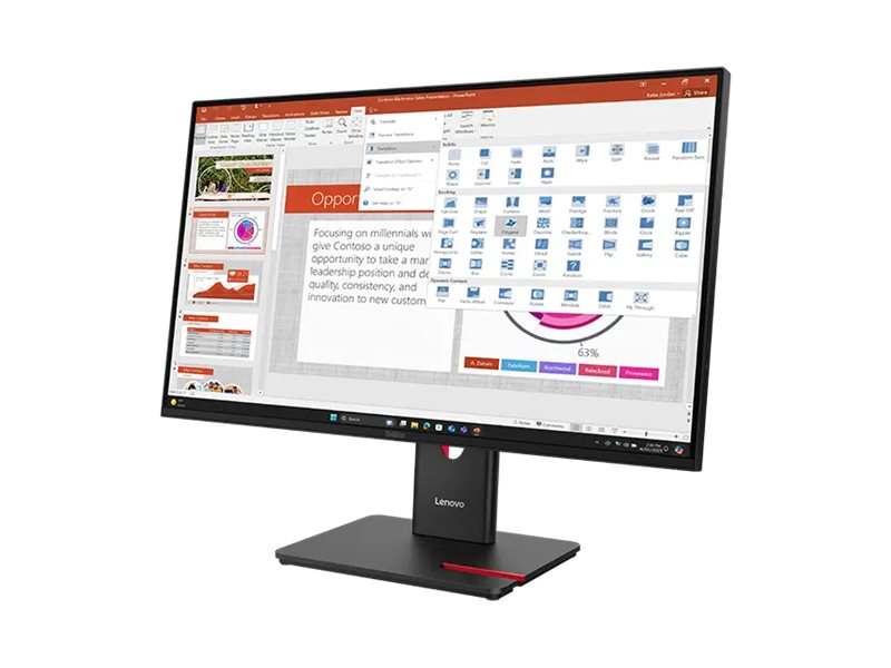Lenovo ThinkVision T27‑40 27" IPS FHD, 120Hz, HDMI DP VGA, USB‑Hub [4]