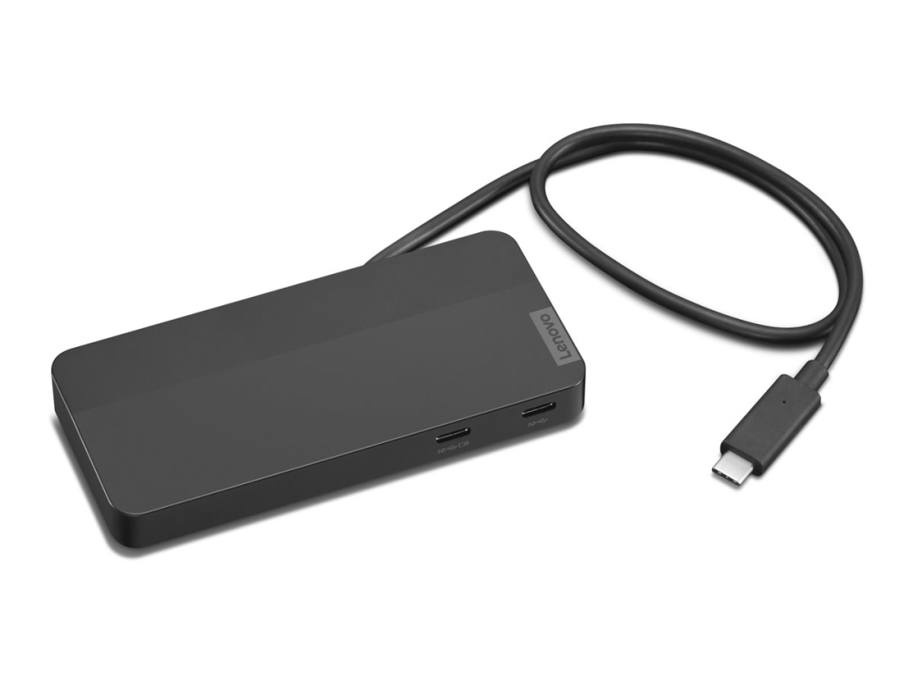 Lenovo USB‑C Dual Display Travel Dock – HDMI 2.1, DP 1.4, RJ‑45 [6]