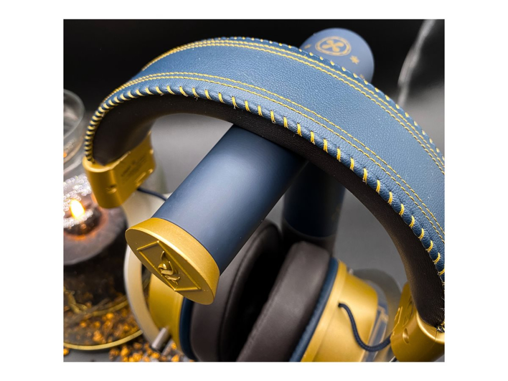 Lexip X Warner Hogwarts Legacy Ancient Magic – Headset Wireless/Wired, 50 mm, Blue/Gold [4]