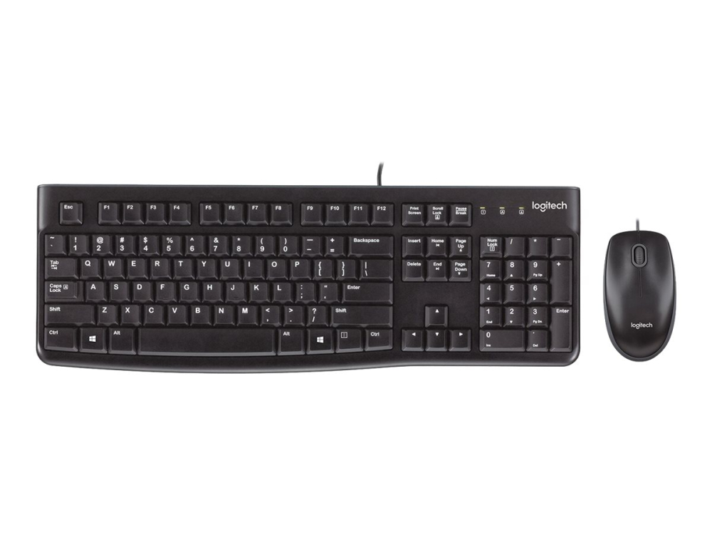 Logitech MK120 – Tastatură + Mouse USB, US International, Spill‑Resistant [6]