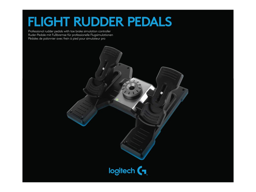 Logitech Flight Rudder Pedals – Pedale Simulare Zbor, USB, PC [6]
