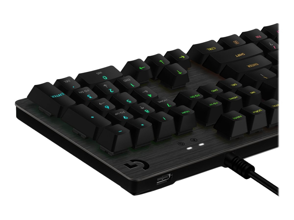 Logitech G512 Carbon GX Brown – Tastatură mecanică RGB, US Intl [9]
