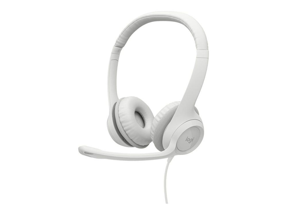 Logitech H390, Headset USB-A, On-Ear, Off-White [4]