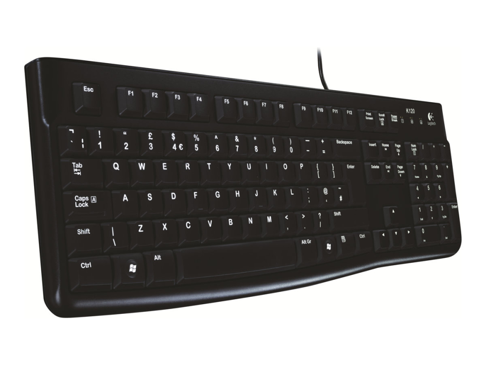 Logitech K120 – Tastatură USB, US Layout, Spill‑Resistant [2]