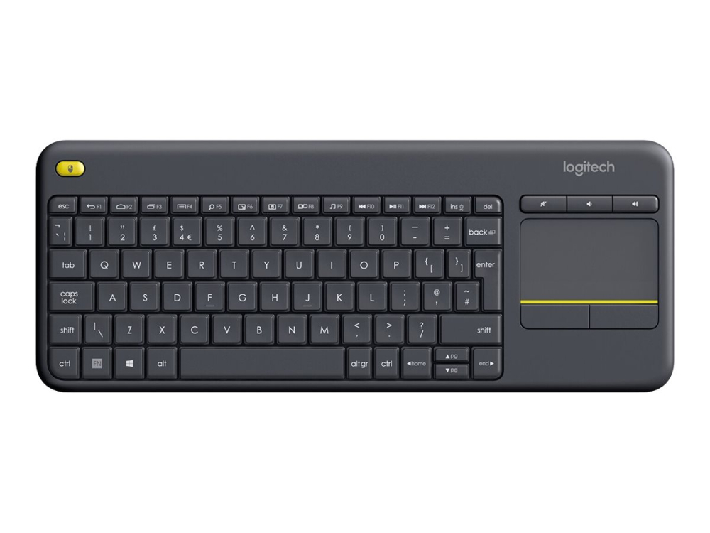 Logitech K400 Plus – Tastatură Wireless cu Touchpad, US Intl, Black [3]