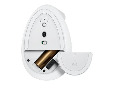 Logitech Lift Vertical – Mouse Ergonomic Wireless, 4000 DPI, Off‑White [4]