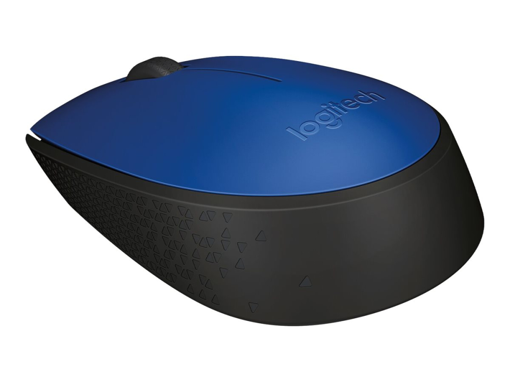 Logitech M171 – Mouse Wireless 2.4 GHz, Ambidextru, Black/Blue [2]