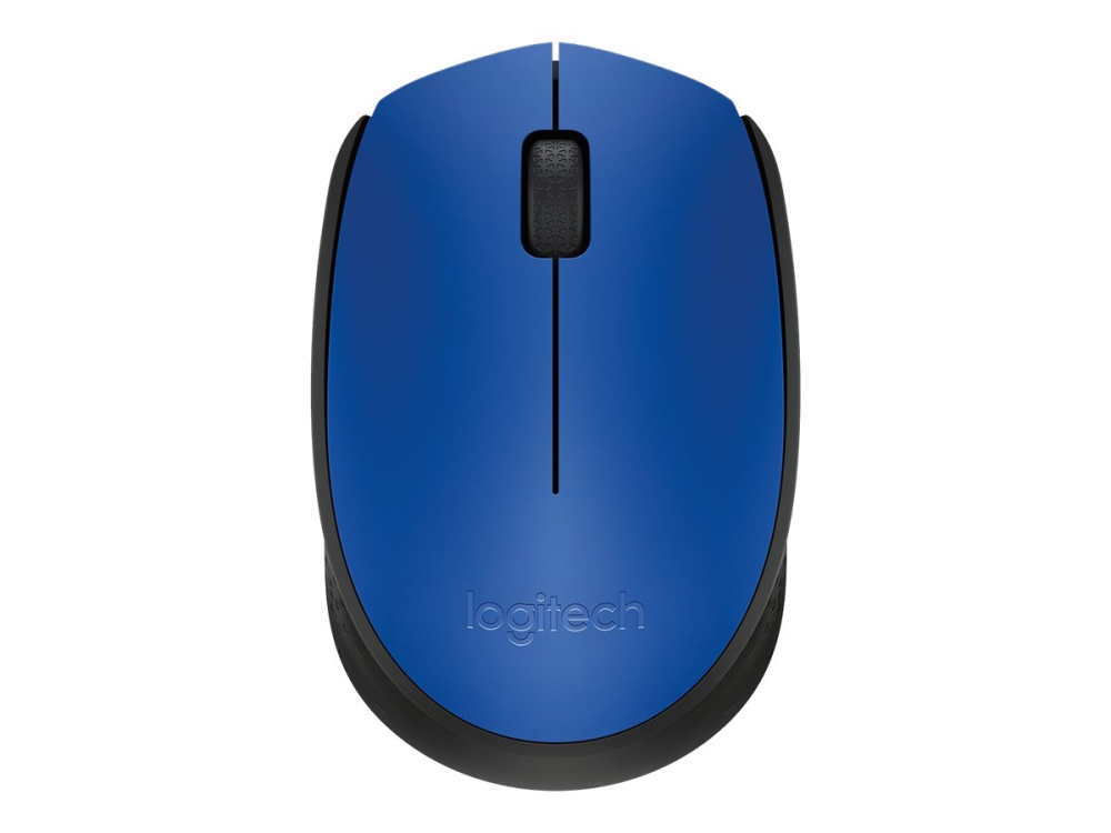 Logitech M171 – Mouse Wireless 2.4 GHz, Ambidextru, Black/Blue [4]