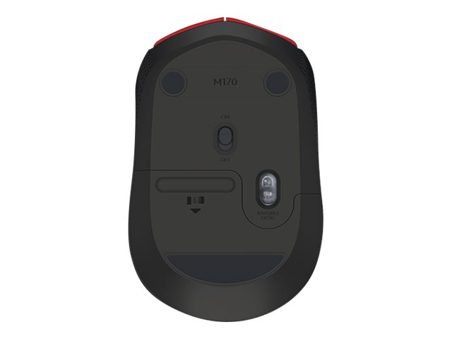 Logitech M171 – Mouse Wireless 2.4 GHz, Ambidextru, Black/Red [3]