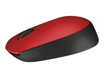 Logitech M171 – Mouse Wireless 2.4 GHz, Ambidextru, Black/Red [4]