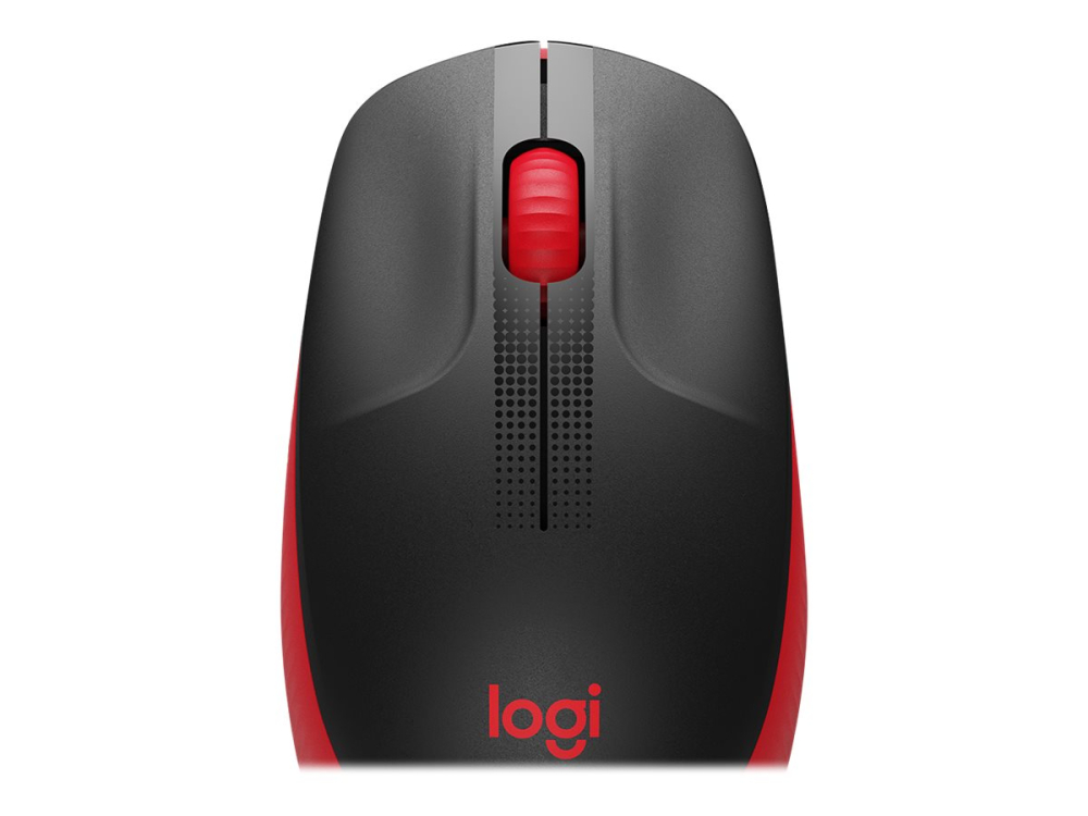 Logitech M190 Wireless Mouse – 1000 DPI, Full‑Size, Red [2]