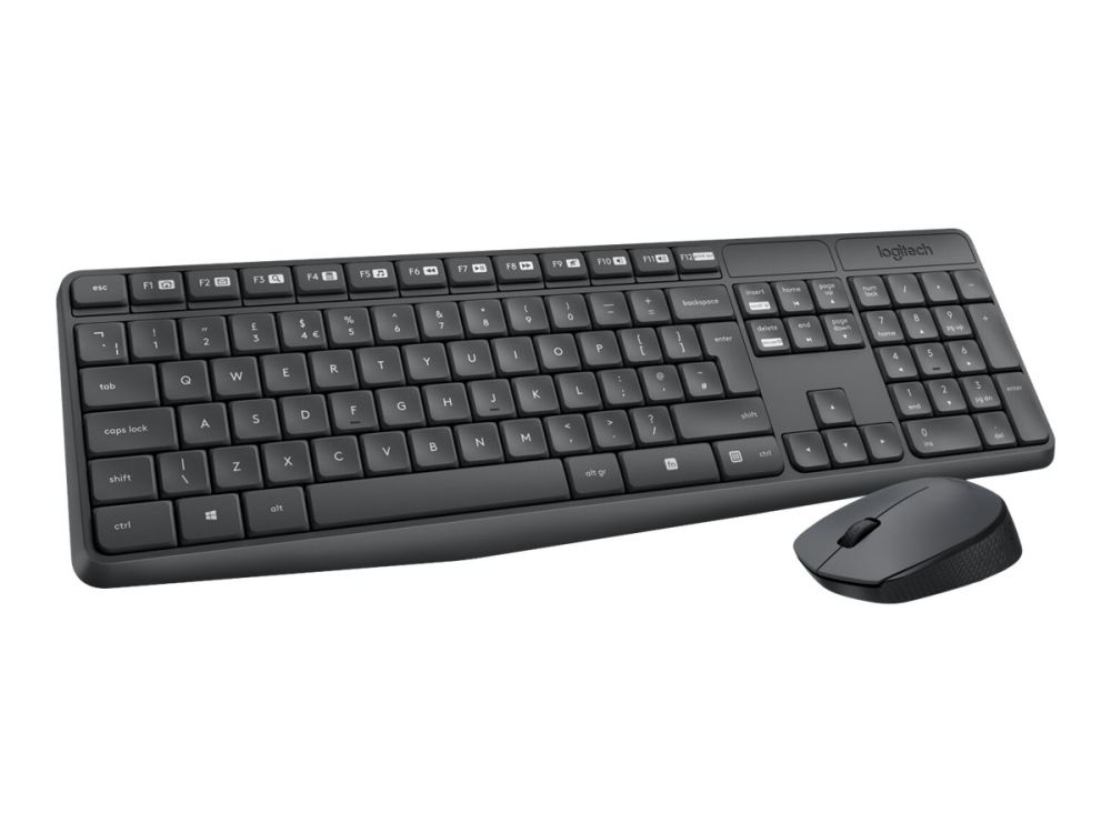 Logitech MK235 – Tastatură + Mouse Wireless, US Intl, Grey [6]