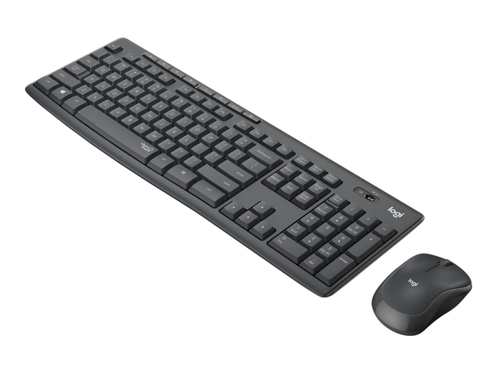 Logitech MK295 Silent – Tastatură + Mouse Wireless, SilentTouch, US Intl, Graphite [2]