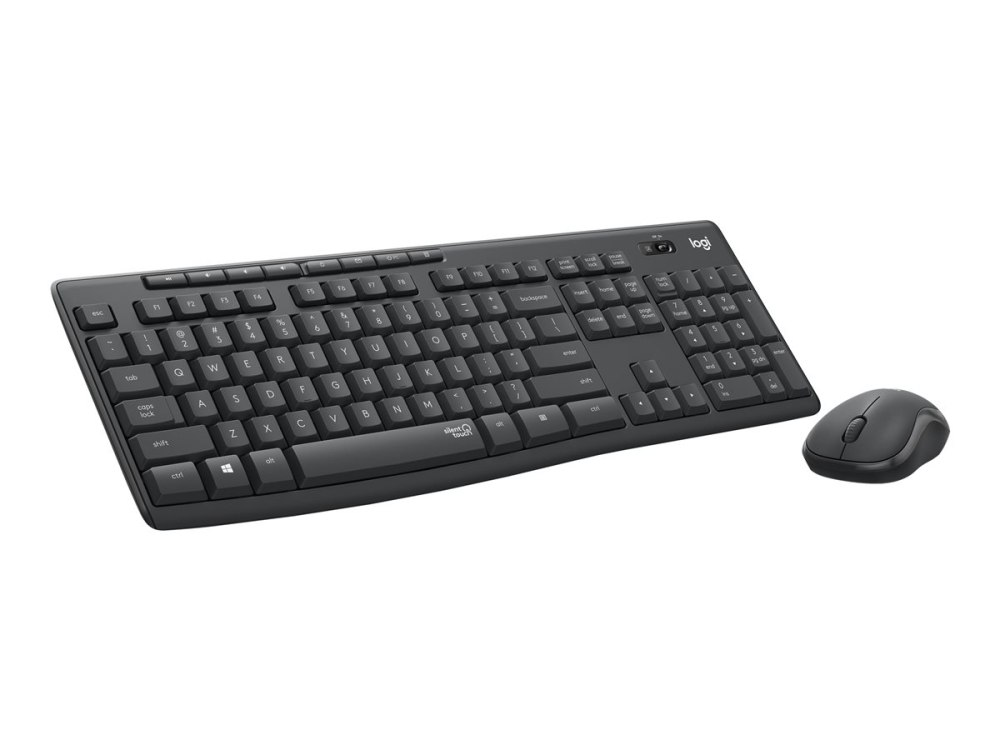 Logitech MK295 Silent – Tastatură + Mouse Wireless, SilentTouch, US Intl, Graphite [4]