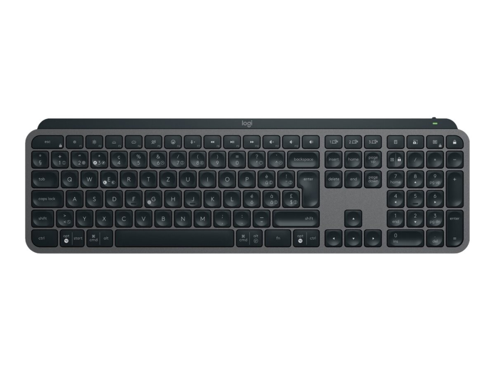 Logitech MX Keys S – Tastatură Wireless Iluminată, US Intl, Graphite + Palmrest [5]