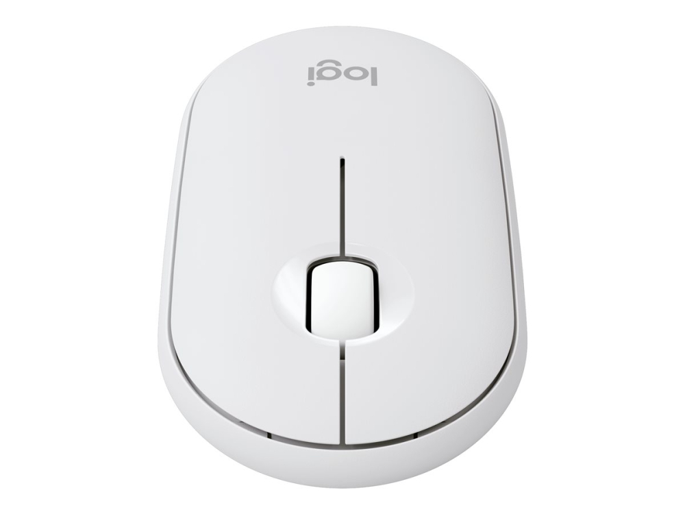 Logitech Pebble Mouse 2 M350s – Bluetooth 5.2 LE, SilentTouch, Tonal White [3]