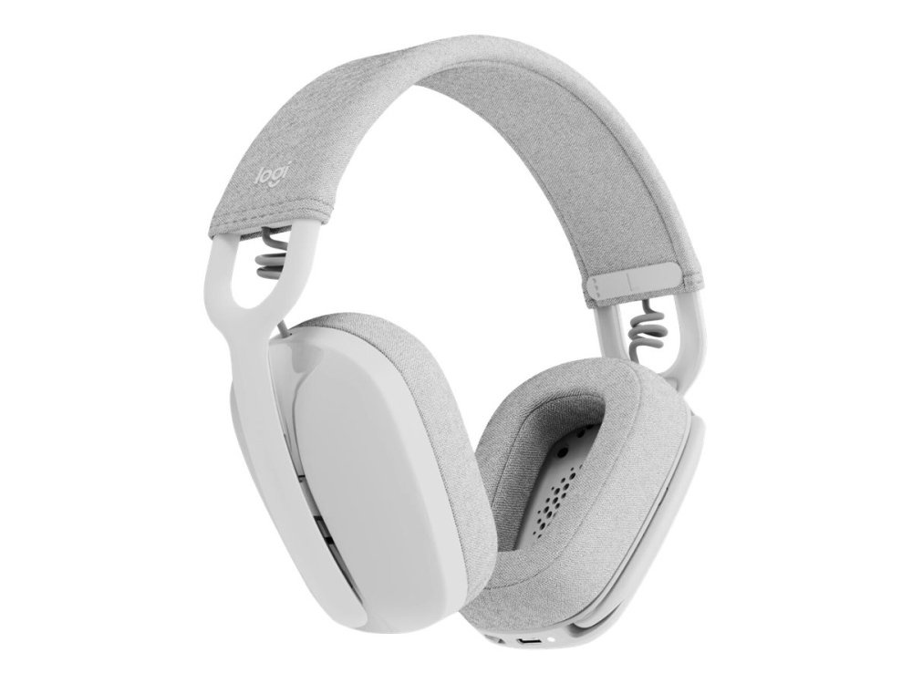 Logitech Zone Vibe 100, Headset Wireless Bluetooth, Over-Ear, Off-White [7]