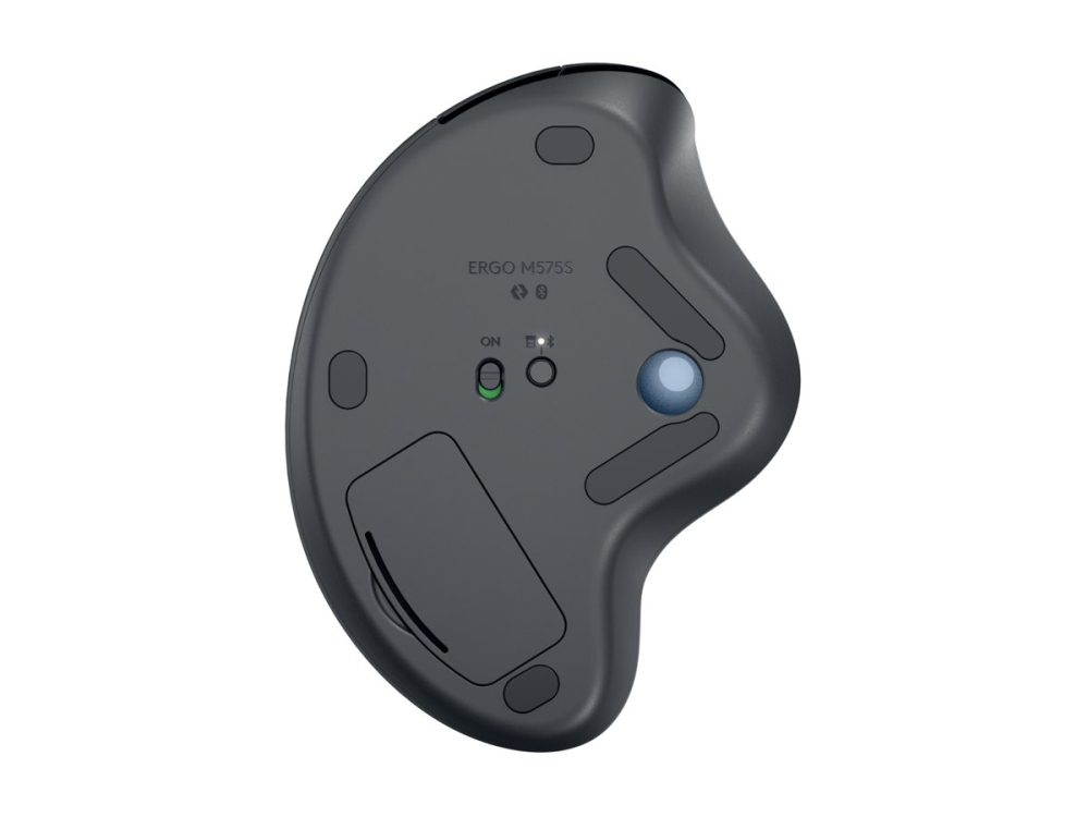 Logitech ERGO M575S Wireless Trackball, Graphite, Blue Ball [6]