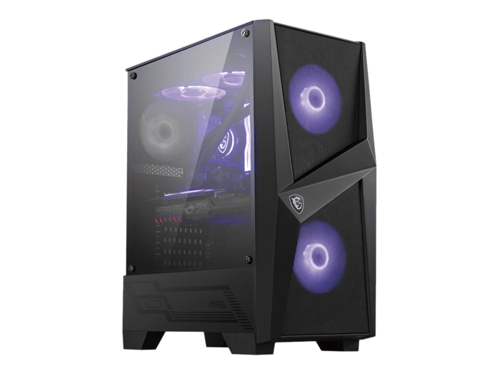 MSI MAG FORGE 100M – Carcasă Mid‑Tower ATX, 2× RGB, Sticlă Securizată [3]