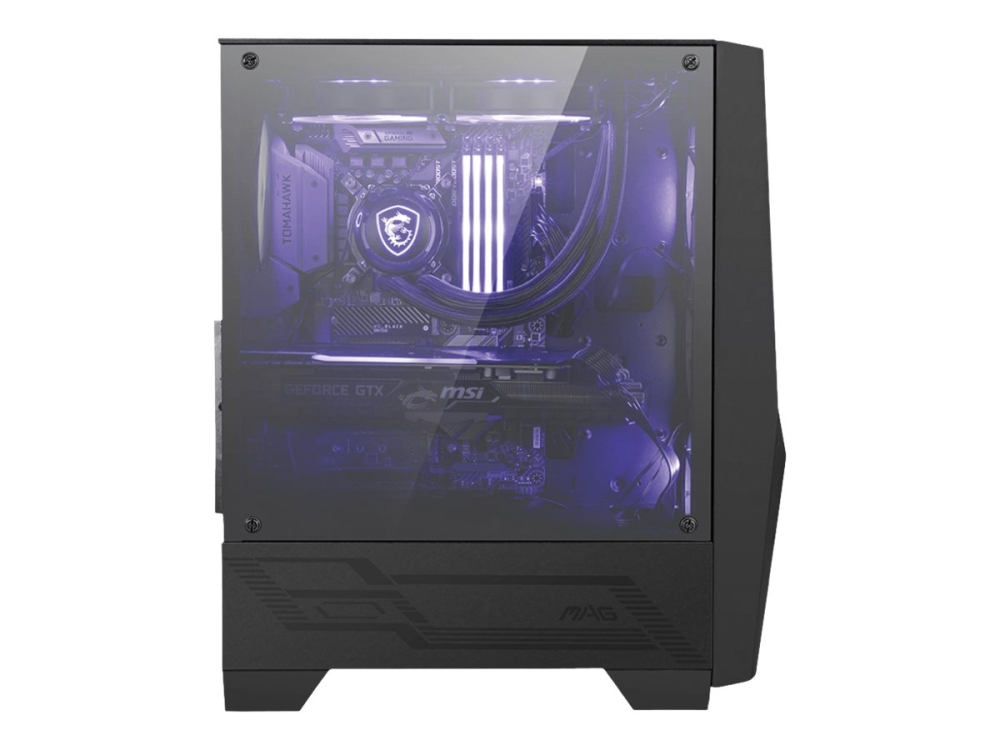 MSI MAG FORGE 100M – Carcasă Mid‑Tower ATX, 2× RGB, Sticlă Securizată [2]