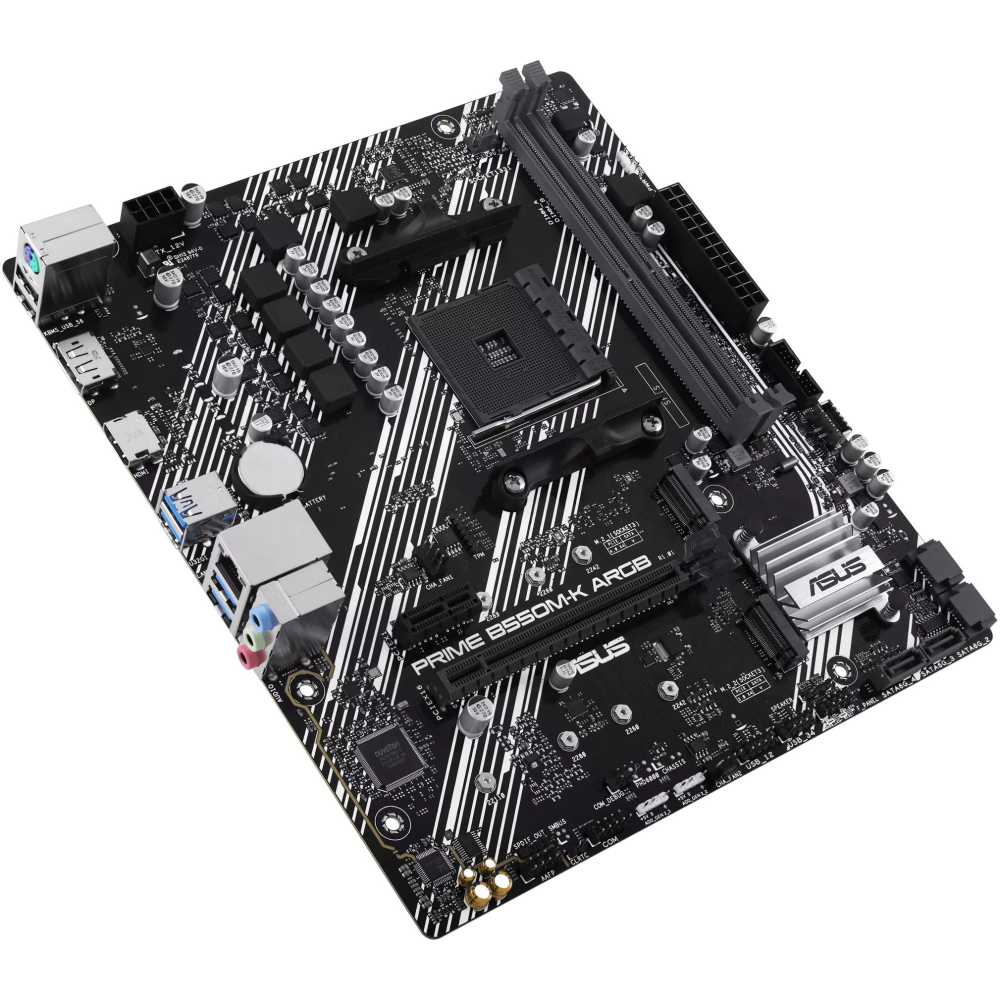 ASUS PRIME B550M-K ARGB Motherboard Front View [4]