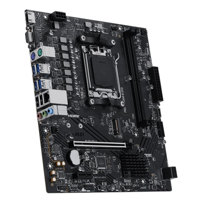 MSI PRO A620AM-B EVO AM5 Motherboard Front View [4]