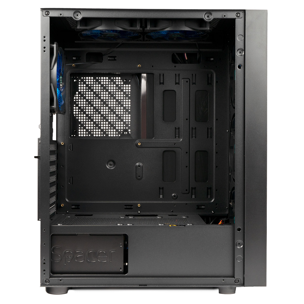 Spacer ICE‑HERO – Carcasă Gaming ATX, 6× ventilatoare, sticlă securizată [5]