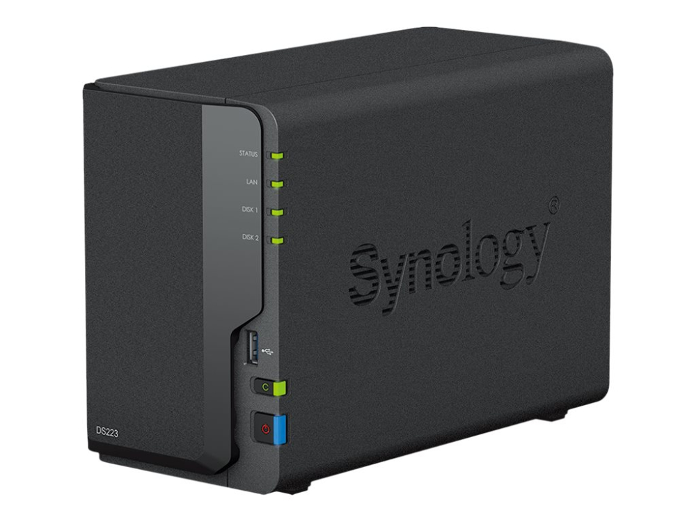 Synology DS223 – NAS 2‑Bay, Quad‑Core, 2GB DDR4, Gigabit LAN [5]