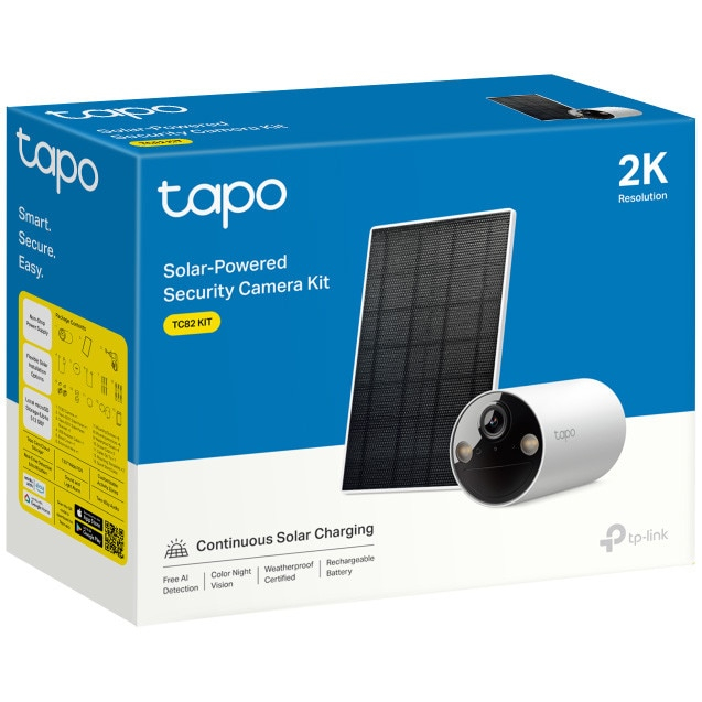 TP‑LINK TC82 KIT – Cameră 3MP 2K + Panou solar, Color Night Vision, AI, IP65 [4]