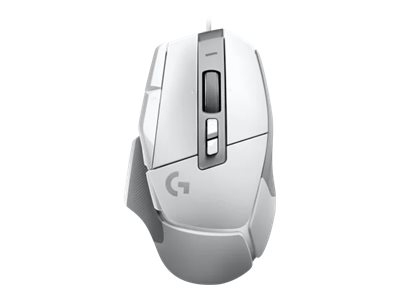 Mouse, Trackballs & Presenters - Logitech G502 X White Wired Gaming Mouse Front View